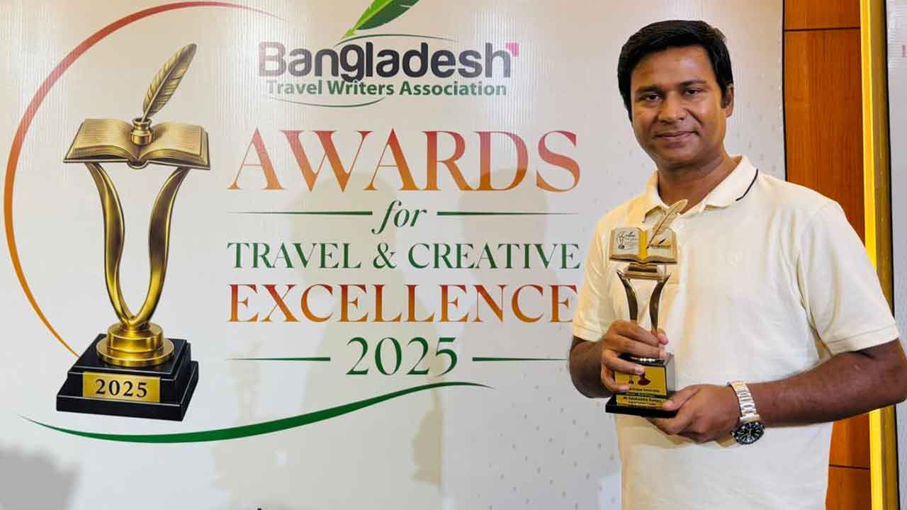 সেরা ট্রাভেল কনটেন্ট ক্রিয়েটর হিসেবে সম্মানিত হলেন সালাহউদ্দিন সুমন