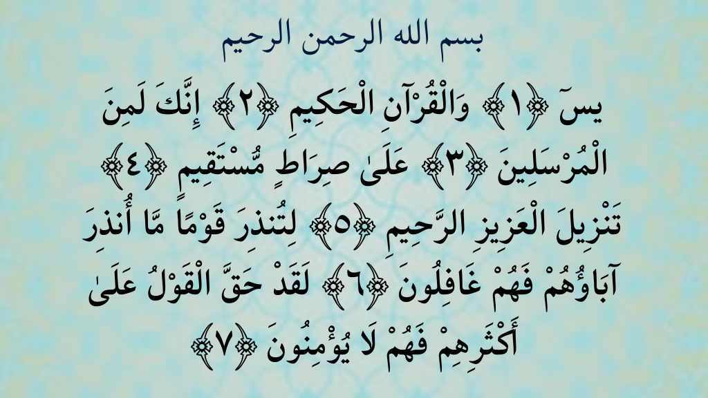 সুরা ইয়াসিনের ফজিলত ও অর্থসহ বাংলা উচ্চারণ