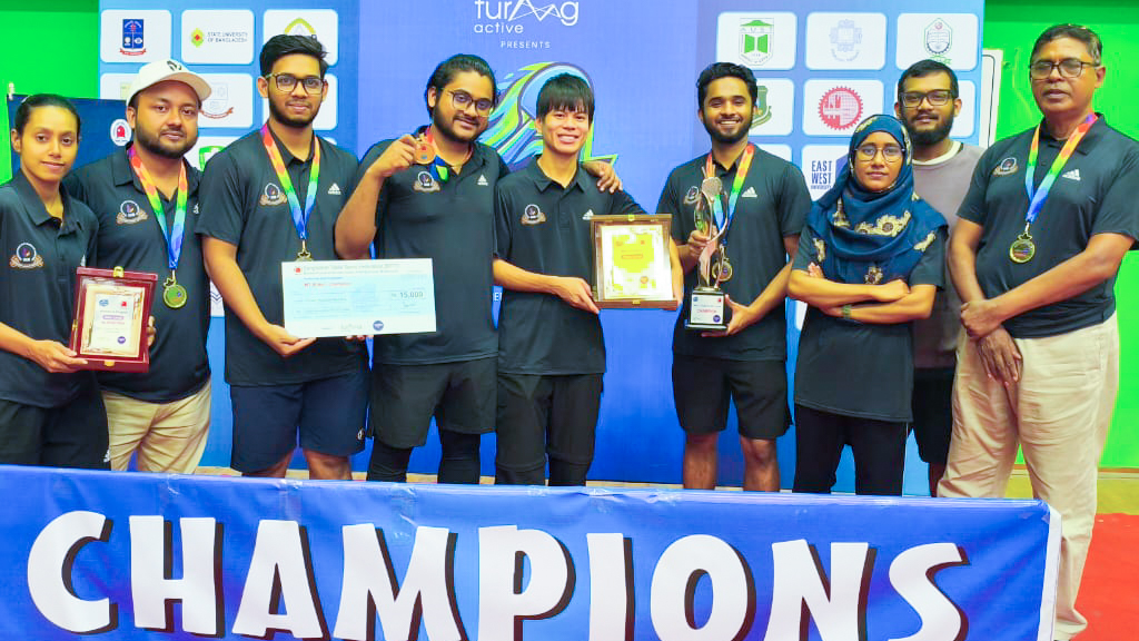 আন্তঃবিশ্ববিদ্যালয় টেবিল টেনিস ফেস্টে চ্যাম্পিয়ন আইইউবি