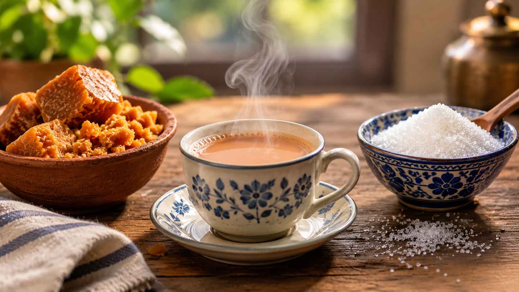চায়ে চিনির বদলে গুড়, আসলেই কি স্বাস্থ্যকর