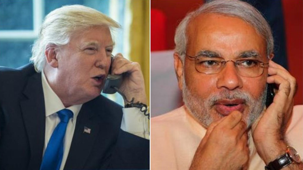মোদি-ট্রাম্প ফোনালাপ
