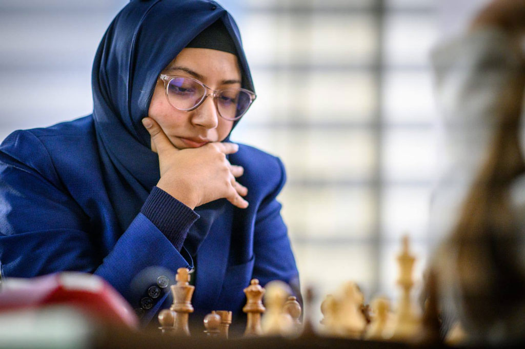 জাতীয় মহিলা দাবায় হ্যাটট্রিক চ্যাম্পিয়ন নোশিন