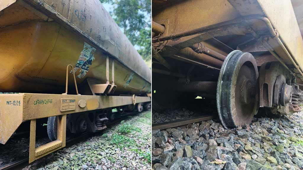 লাউয়াছড়ায় বগি লাইনচ্যুত: সিলেটের সঙ্গে সারা দেশের রেল যোগাযোগ বন্ধ