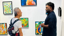 ইয়োকোহামায় শিল্পী কামরুল হাসান লিপুর একক চিত্র প্রদর্শনী