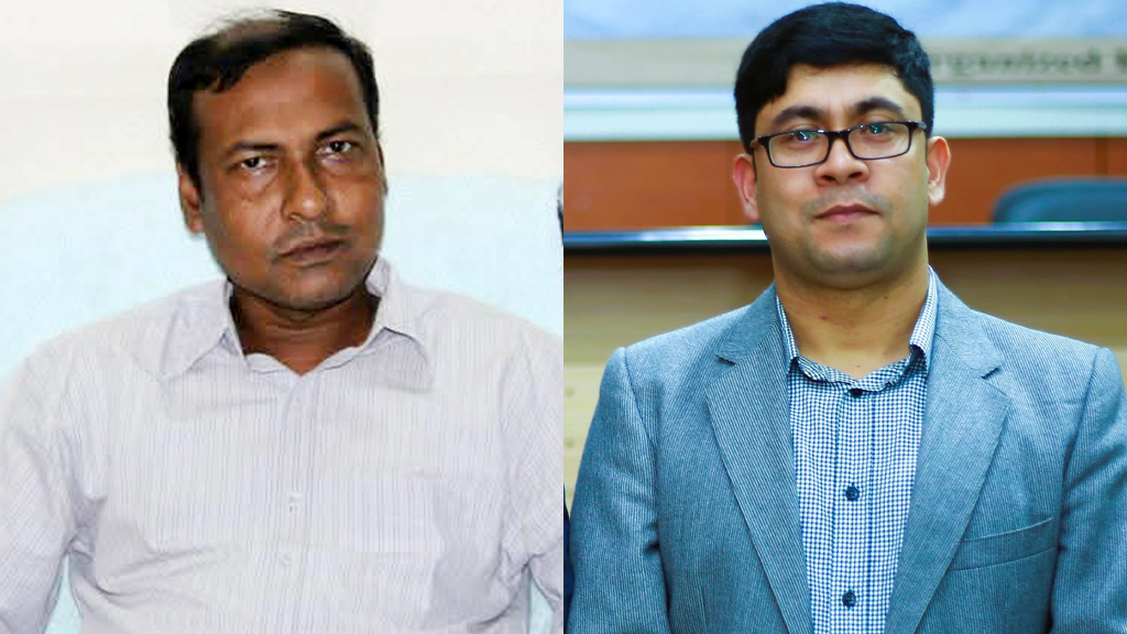 জগন্নাথ বিশ্ববিদ্যালয় শিক্ষক সমিতির সভাপতি ড. রইছ ও সম্পাদক ড. ইমরানুল