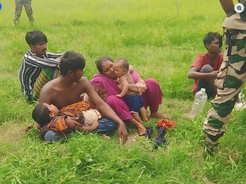 চার দিন পর শূন্যরেখা থেকে সরানো হলো দুই শিশুসন্তানসহ দম্পতিকে