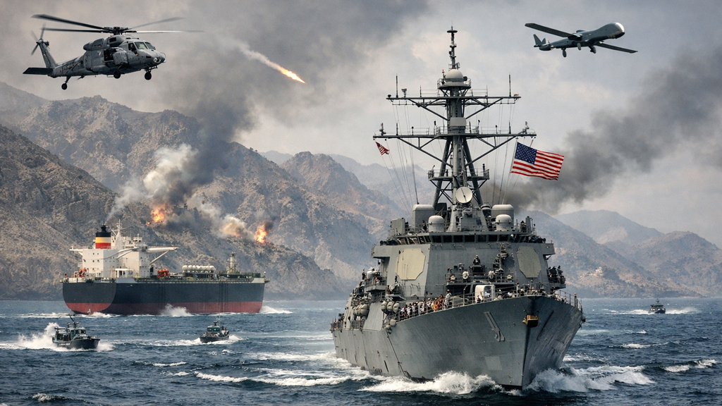 হরমুজ প্রণালিতে মার্কিন পাহারায় জাহাজ চলাচল কতটা ঝুঁকিপূর্ণ