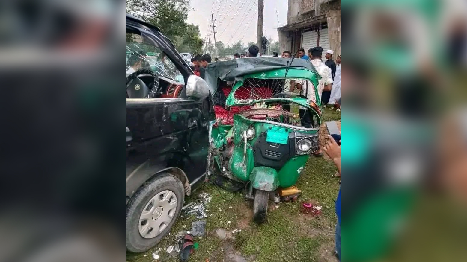 শ্রীমঙ্গলে সড়ক দুর্ঘটনায় সিএনজি অটোরিকশার চালকসহ নিহত ২