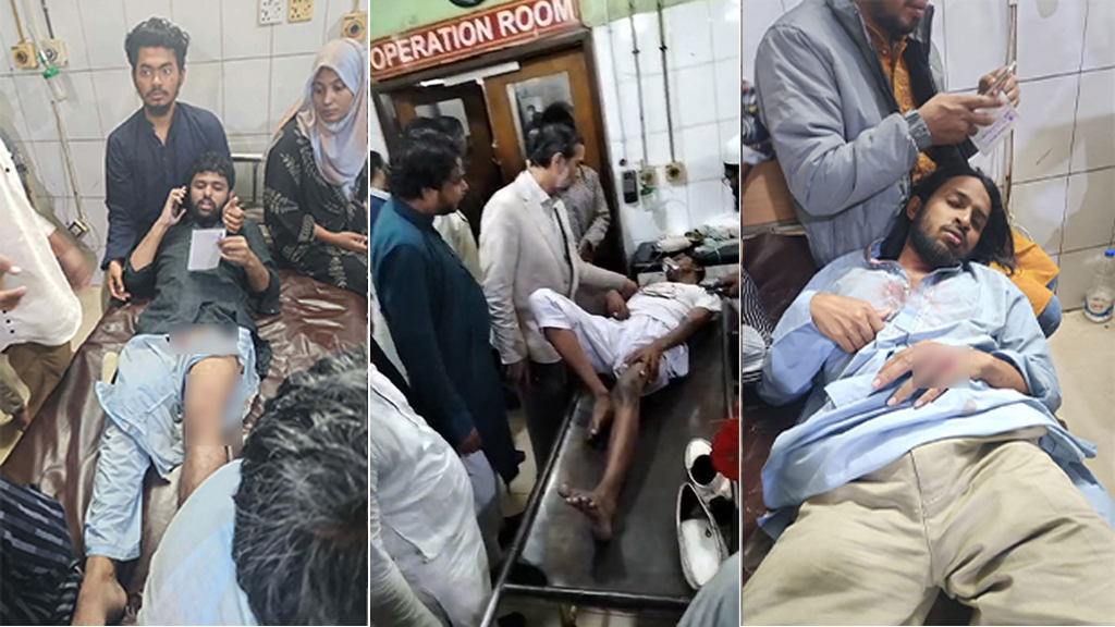 আহত ইনকিলাব মঞ্চের নেতাদের দেখতে হাসপাতালে জামায়াত নেতৃবৃন্দ