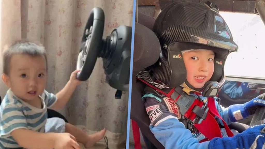 ৭ বছরের বয়সেই পেশাদার কার রেসার চীনের এক শিশু