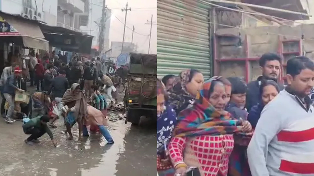 বিহারে সড়ক দুর্ঘটনায় কিশোরের মৃত্যু, মরদেহ উদ্ধার না করে মাছ লুটের হিড়িক