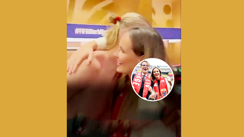খালি গায়ের হালান্ডকে জড়িয়ে ধরলেন নরওয়ের হবু রানি