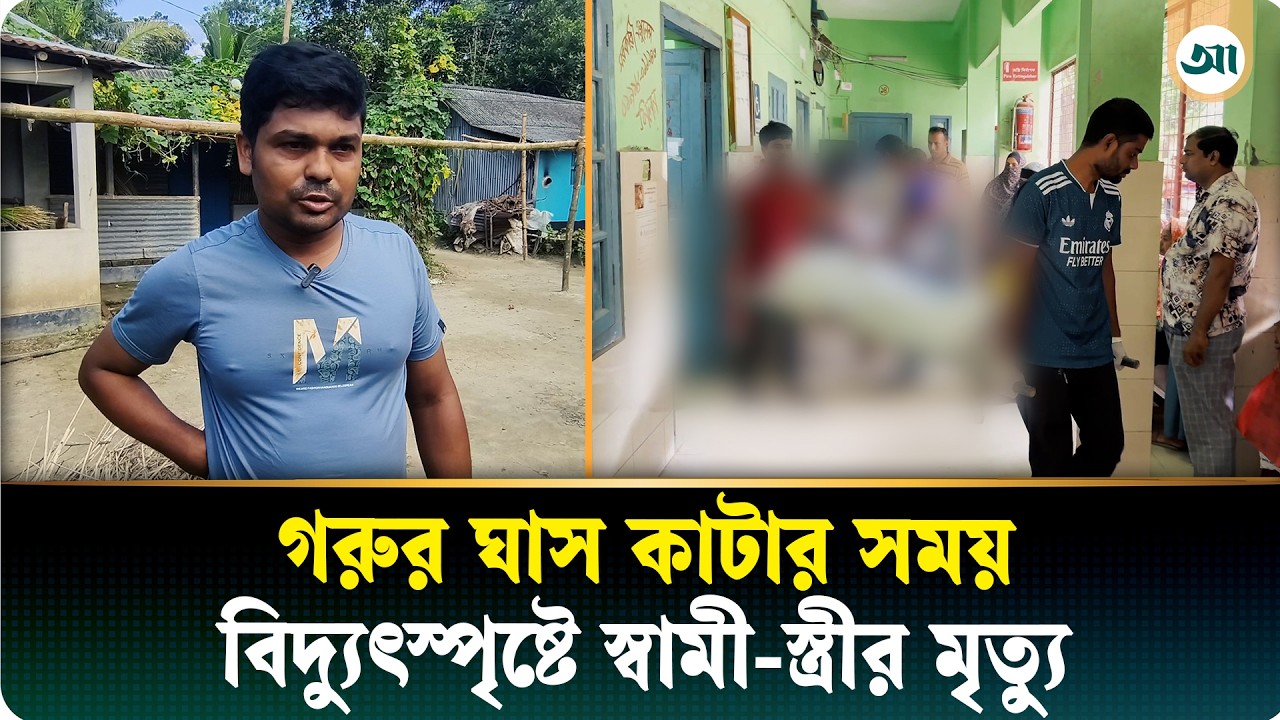 স্বামীকে বাঁচাতে গিয়ে বিদ্যুতায়িত হয়ে প্রাণ গেল স্ত্রীর