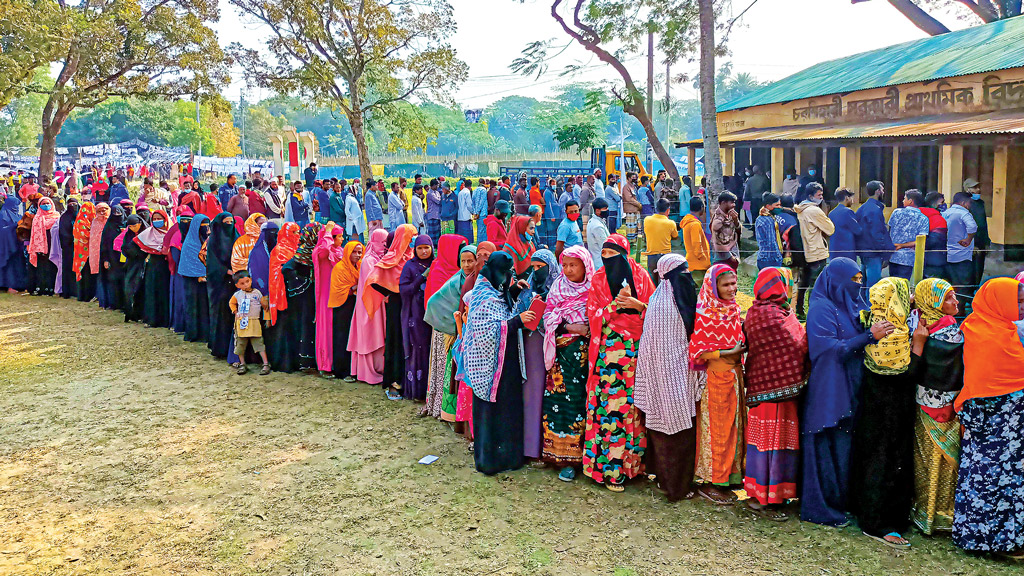 কিছু কেন্দ্রে সহিংসতা মাস্ক না থাকায় অস্বস্তি