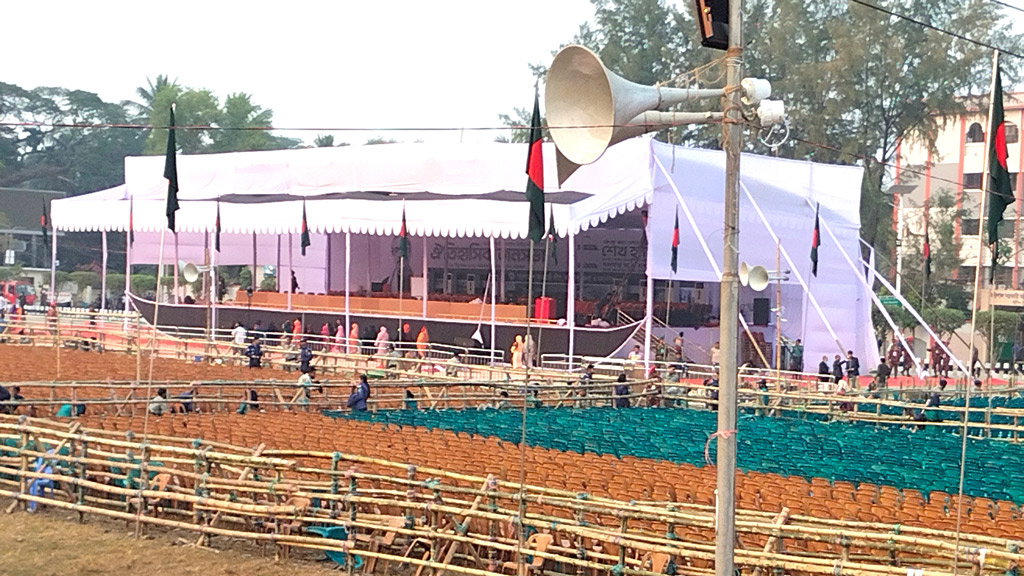 শেখ হাসিনার জনসভা শুক্রবার, অপেক্ষায় বরিশালবাসী 