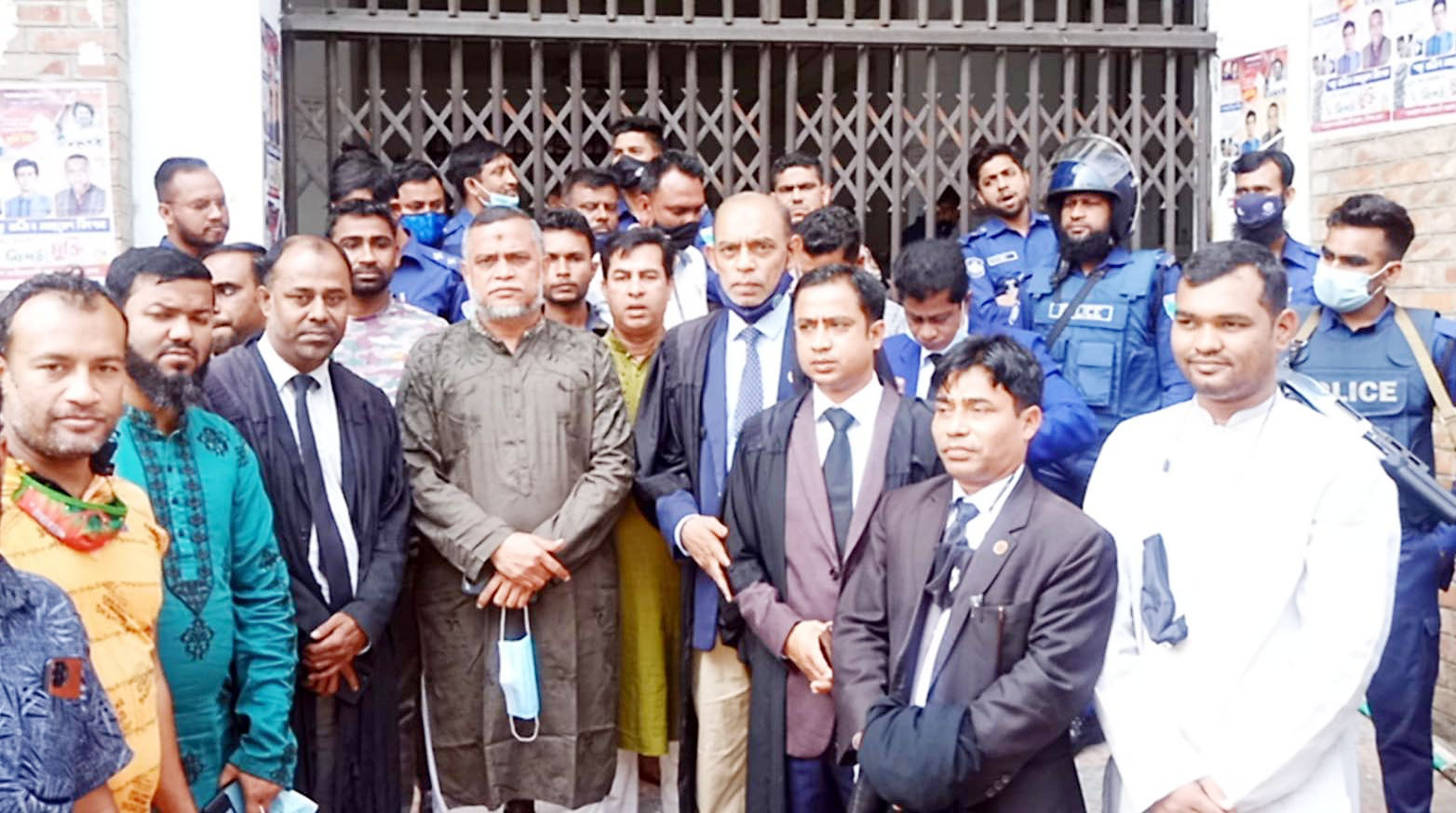 হবিগঞ্জে পুলিশ এসল্ট মামলায় বিএনপির ৯ নেতা-কর্মী কারাগারে