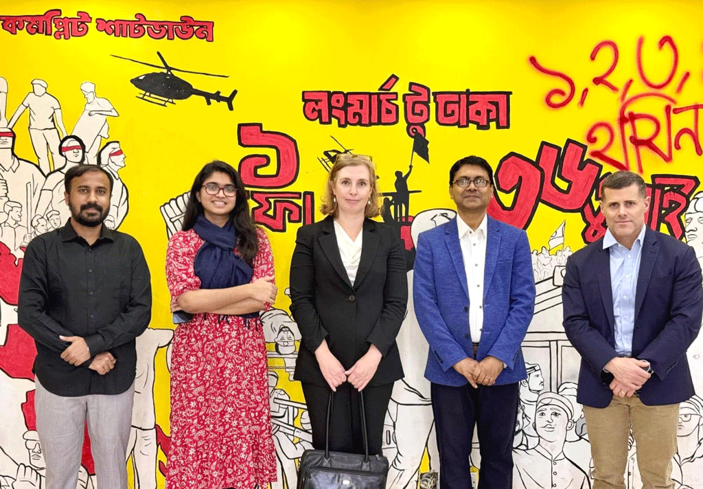 এনসিপির কার্যালয়ে আইআরআই প্রতিনিধিদল