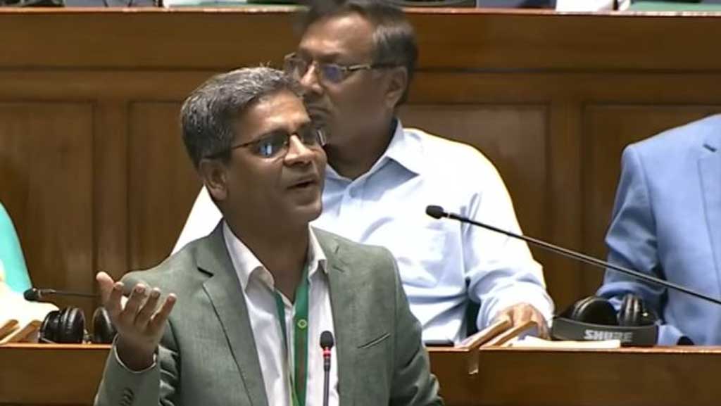 আগে রিকশায় চড়তেন, এখন জুলাই চেতনা বিক্রি করে প্রাডোতে চড়েন: সংসদে বিএনপির এমপি