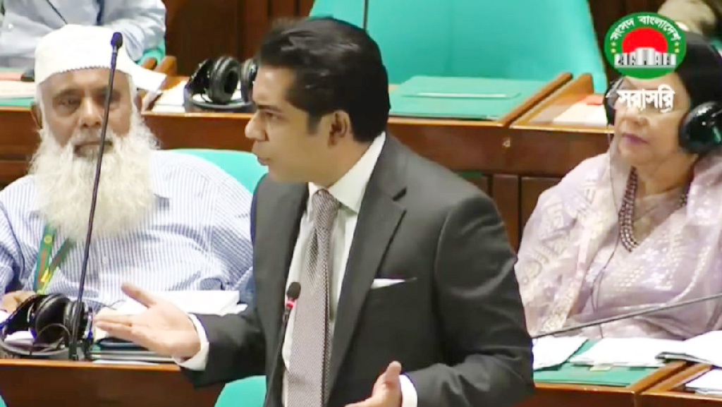 গণভোটে ‘হ্যাঁ’ ভোট দিতে জনগণকে বাধ্য করা হয়েছে: সংসদে আন্দালিব রহমান পার্থ