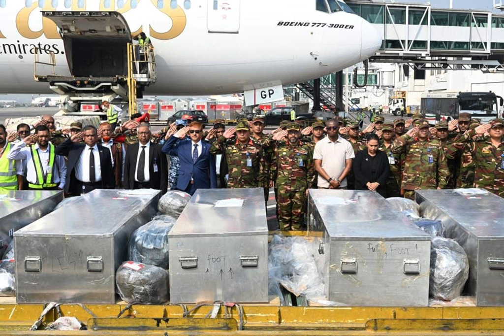 সুদানে নিহত ছয় সেনাসদস্যের মরদেহ ঢাকায়, সেনানিবাসে জানাজা কাল