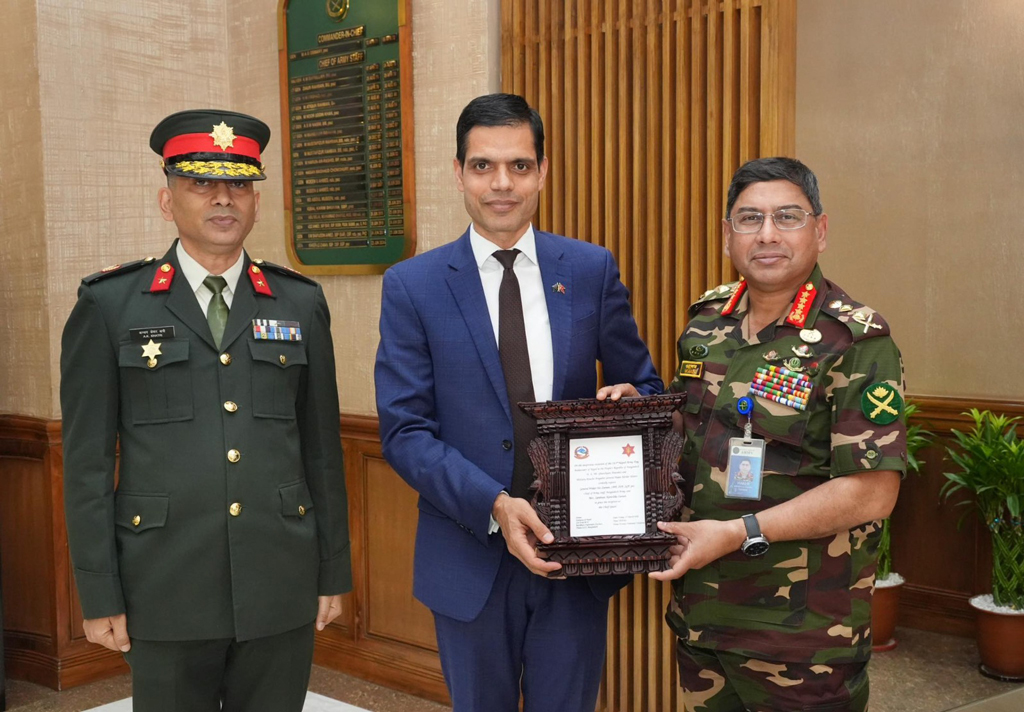 সেনাপ্রধানের সঙ্গে নেপালের রাষ্ট্রদূতের সৌজন্য সাক্ষাৎ