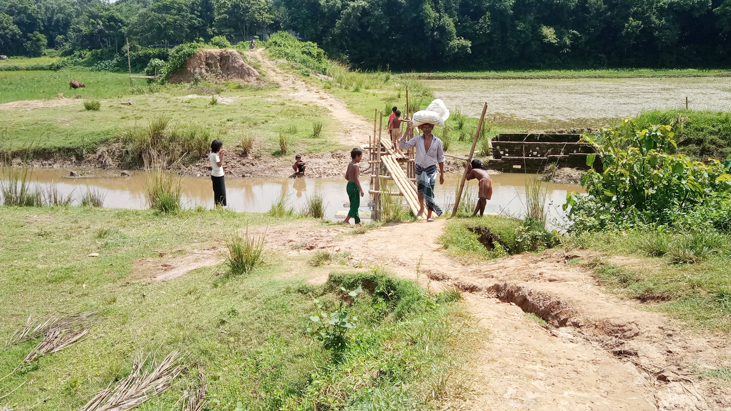 পাইলিংয়ের পর কাজ বন্ধ