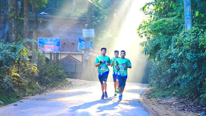 মৌলভীবাজারে হাফ ম্যারাথনের প্রস্তুতি