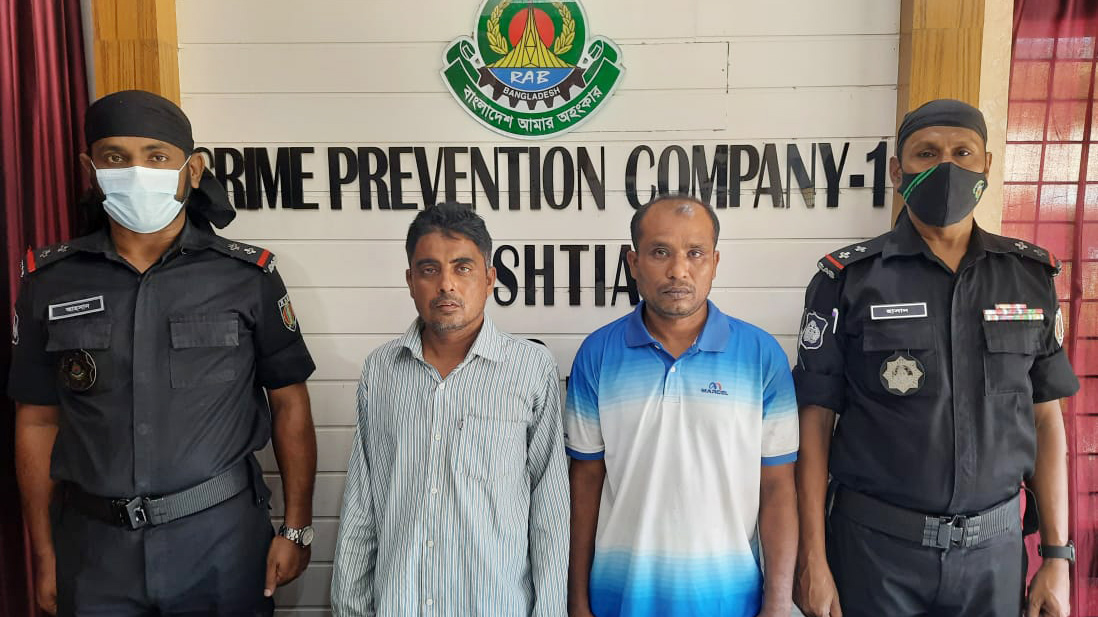 কুষ্টিয়ায় সাংবাদিক হত্যার ঘটনায় ২ সন্দেহভাজন গ্রেপ্তার