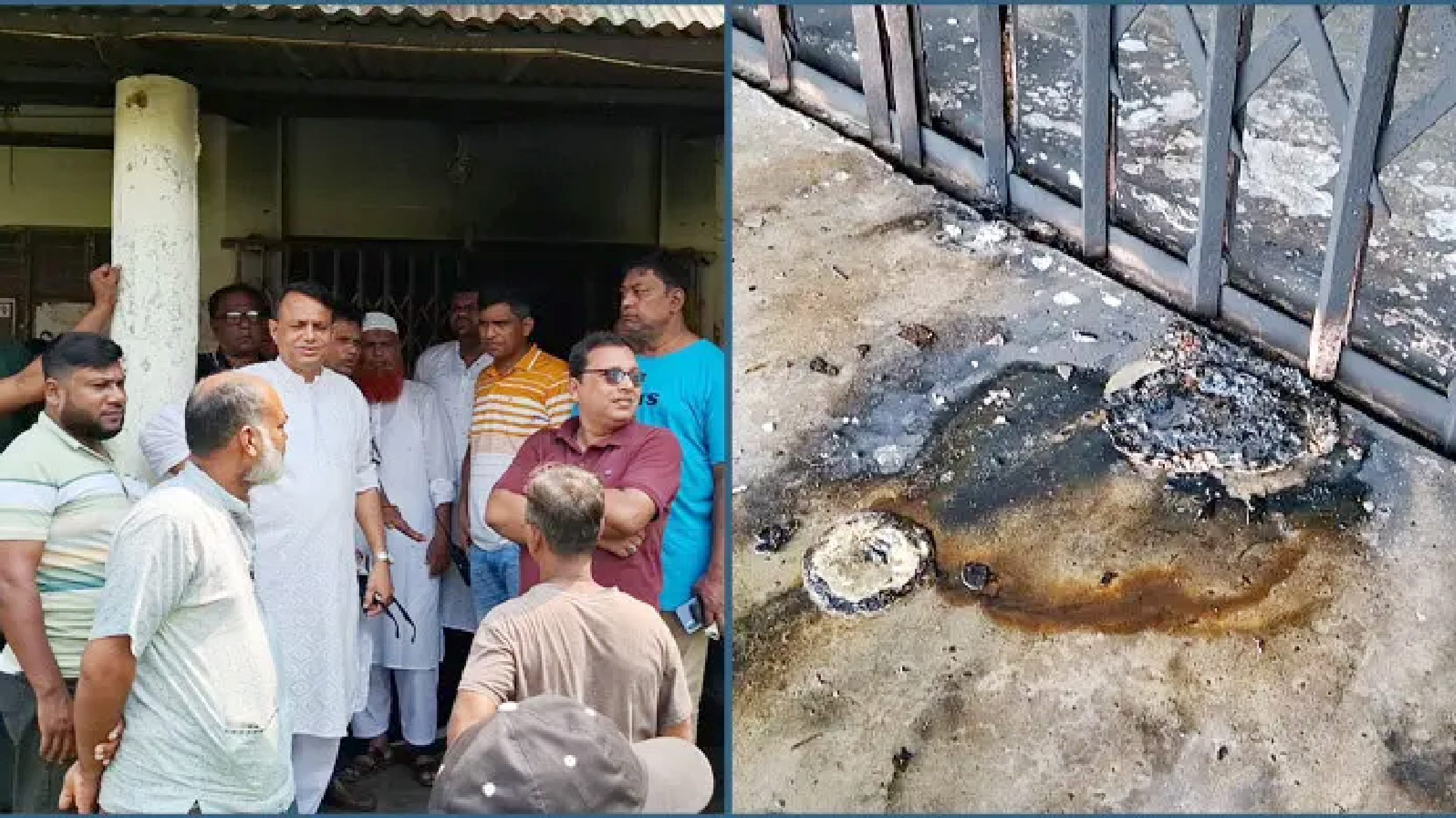 রাজবাড়ী জেলা বিএনপির কার্যালয়ে দুর্বৃত্তের আগুন