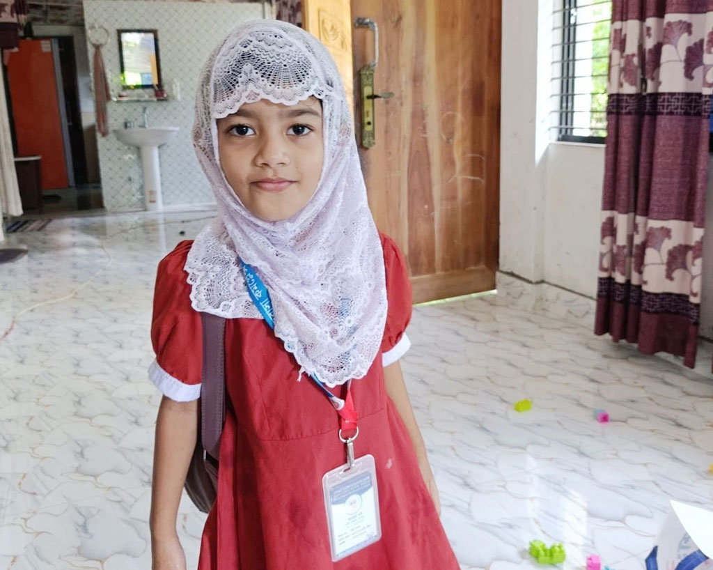 ভেদরগঞ্জে নিখোঁজ শিশু তায়বা। ছবি: সংগৃহীত