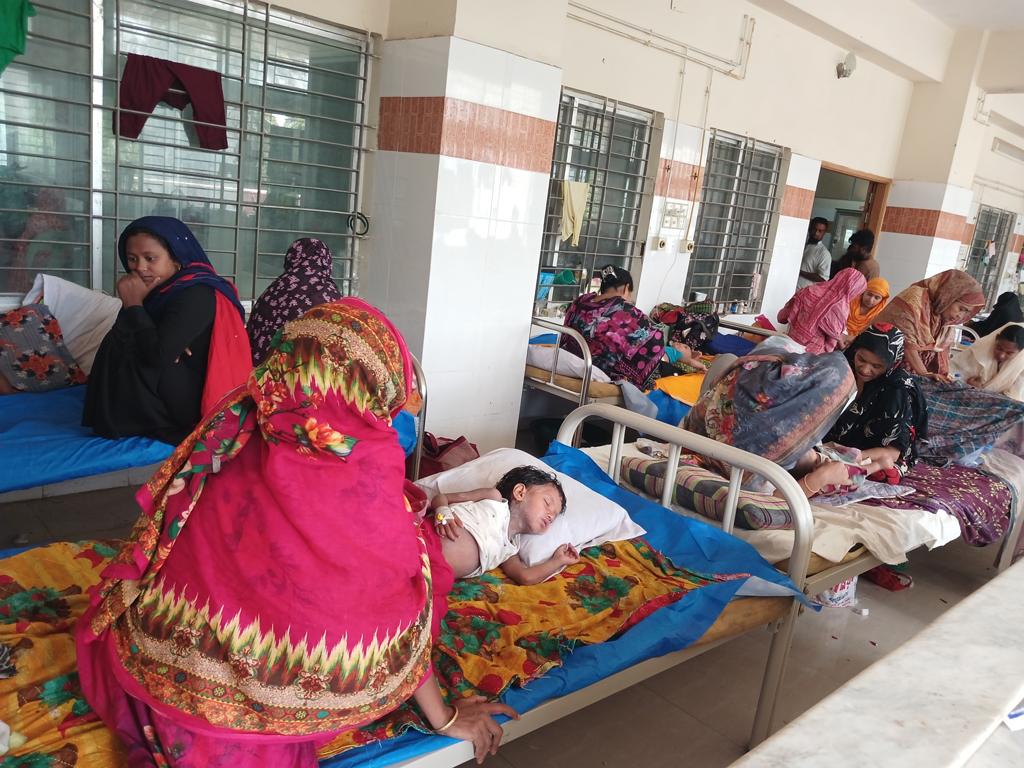 ভোলায় হামের প্রকোপ: উপসর্গ নিয়ে হাসপাতালে ভর্তি অর্ধশতাধিক শিশু