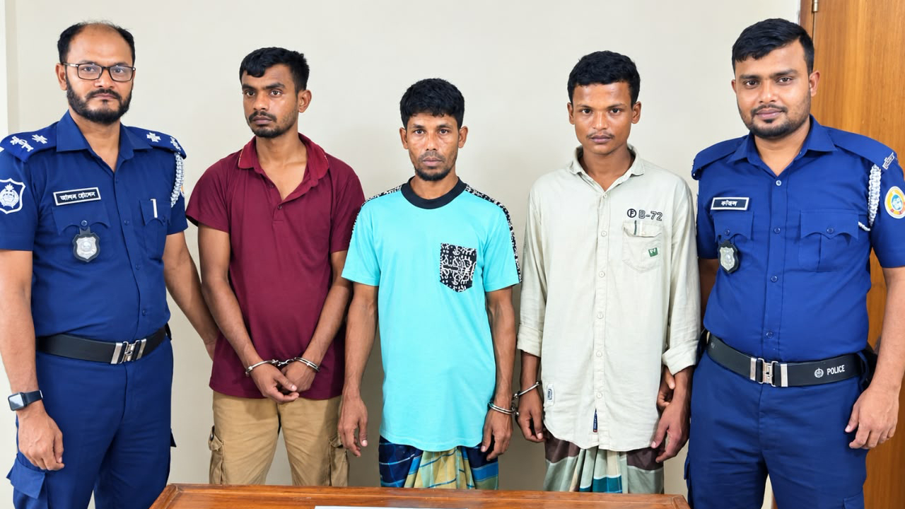ভোলায় মাদকবিরোধী অভিযানে আটক ৩