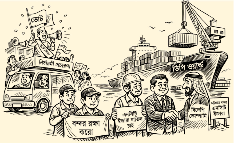 ভোটের ডামাডোলে চাপা বন্দর রক্ষা