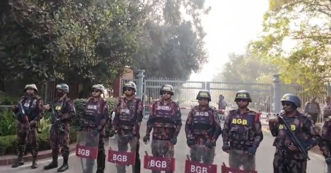 জাতীয় সংসদ ভবন এলাকায় ১২ প্লাটুন বিজিবি মোতায়েন
