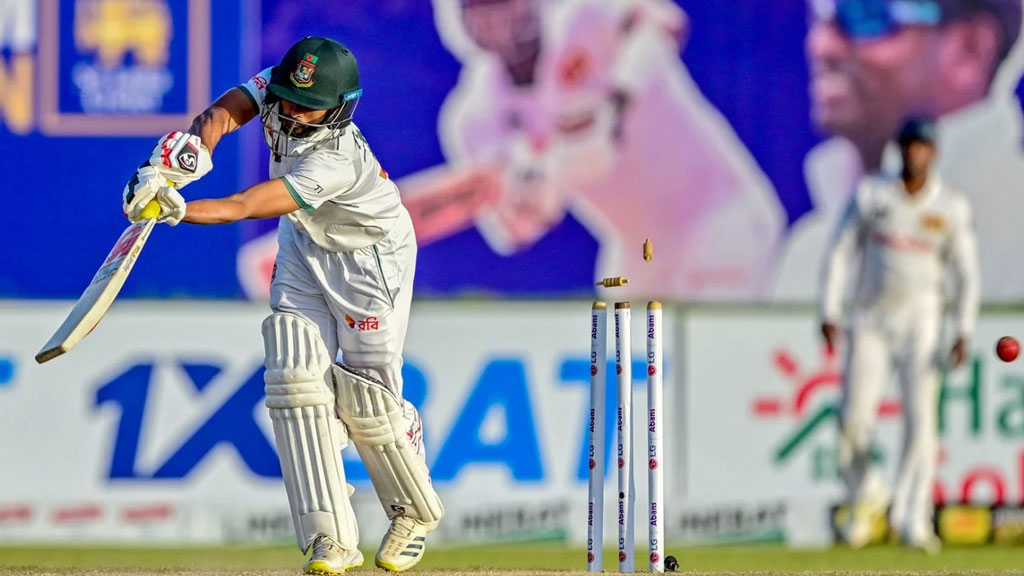 ৫০০ করতে পারেনি বাংলাদেশ, লঙ্কান জুটি ভাঙলেন তাইজুল