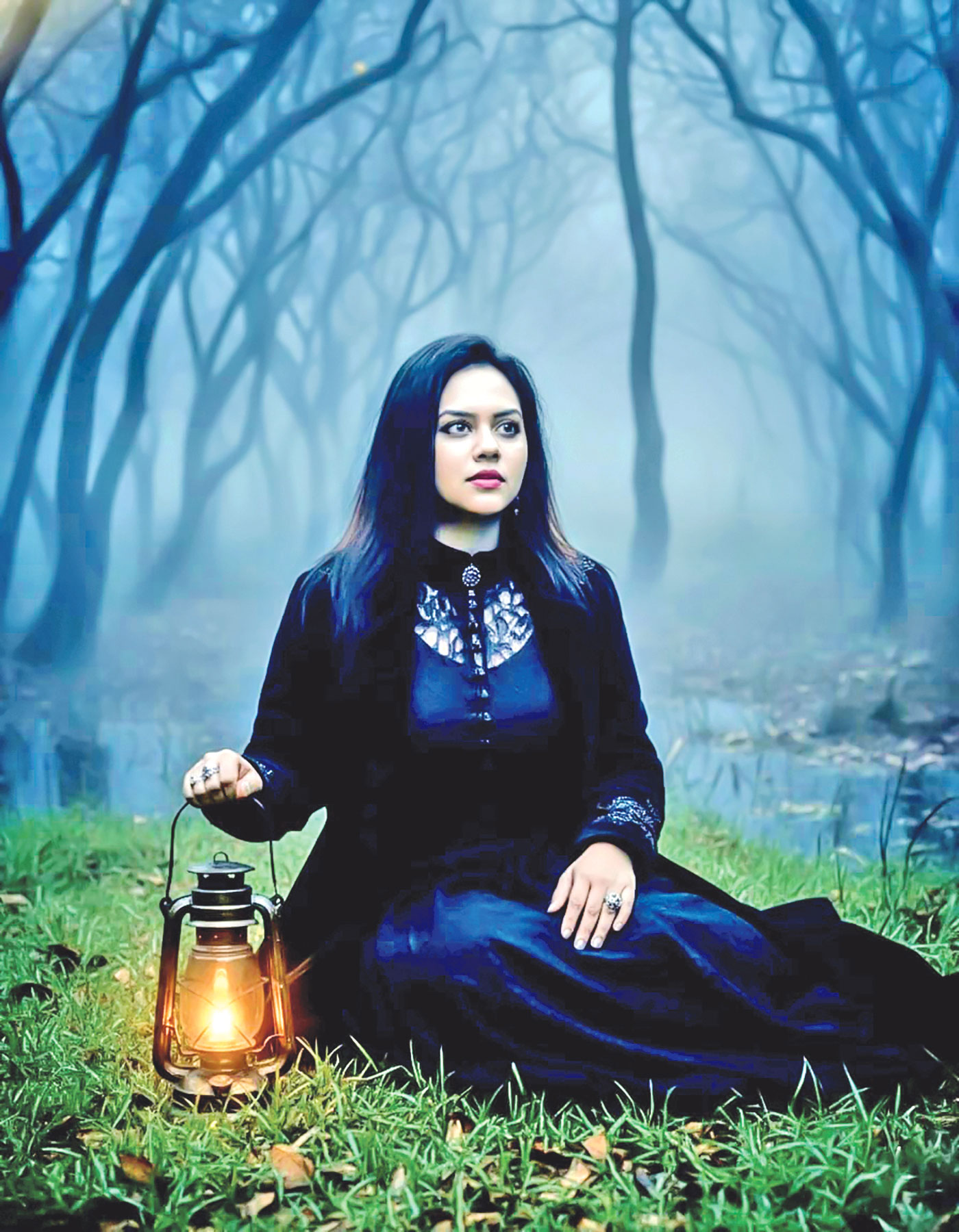 ‘নিঝুম রাত’ গানের ভিডিওতে সুজান আফজাল। ছবি: সংগৃহীত