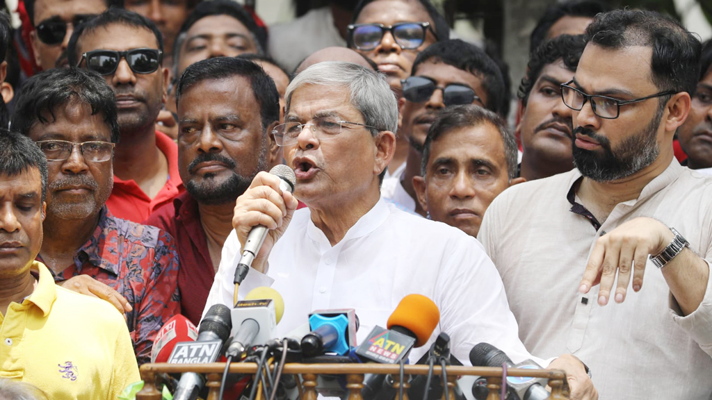 প্রধানমন্ত্রী নার্ভাস হয়ে গেছেন, বললেন মির্জা ফখরুল