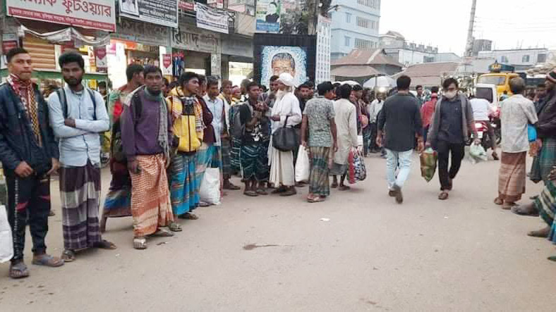 সখীপুরে বৃষ্টি বিড়ম্বনা কর্মহীন শ্রমিকেরা