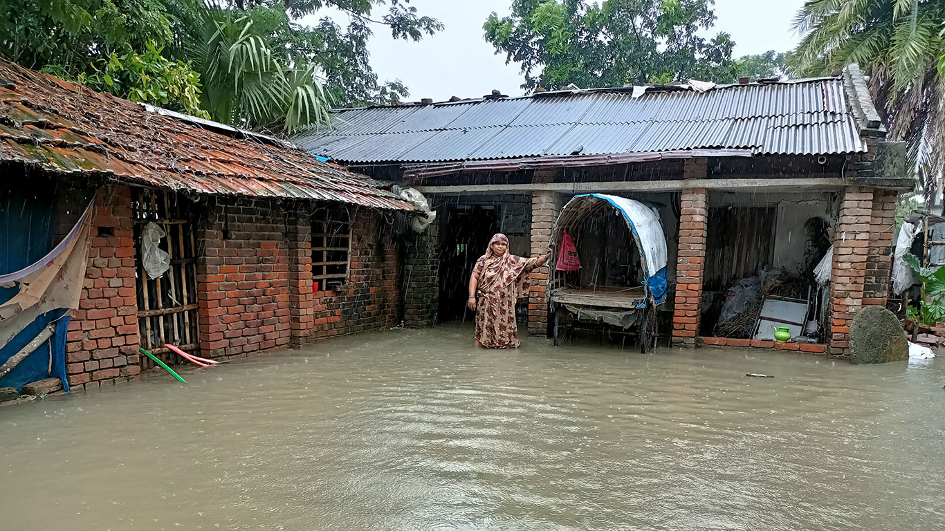 কালীগঞ্জে টানা বৃষ্টিপাতে নিম্নাঞ্চল প্লাবিত