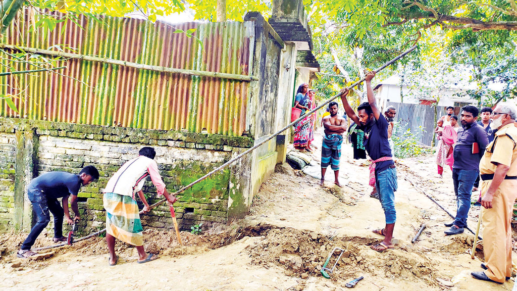 অবৈধ গ্যাস সংযোগ বিচ্ছিন্ন