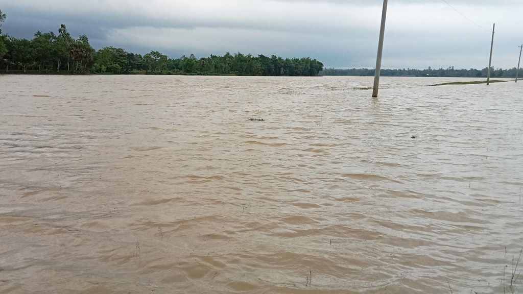 ঢল-বর্ষণে চুনারুঘাটের অর্ধশত গ্রাম প্লাবিত