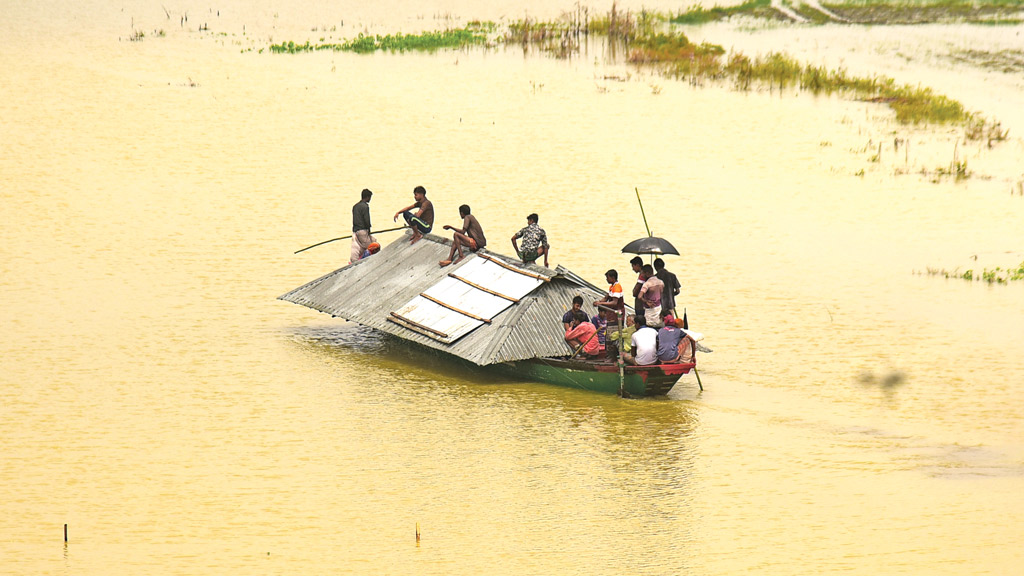 গঙ্গাচড়ার বন্যা পরিস্থিতি