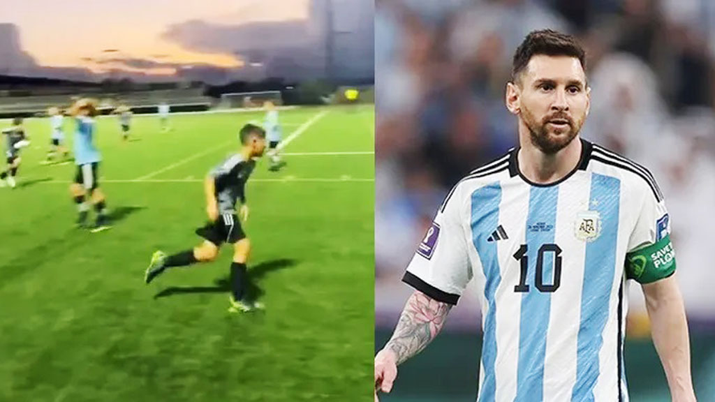 অভিষেকেই জয় পাওয়া মেসির ছেলে যেন ‘রাজার ছেলে’ 
