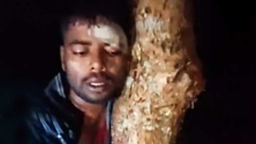 খুঁটিতে ওঠে ট্রান্সফরমার চুরির চেষ্টা, যুবককে গাছে বেঁধে পেটাল জনতা