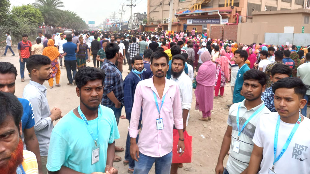 শ্রমিক অসন্তোষ: টঙ্গী–আশুলিয়ায় ৫০ পোশাক কারখানায় ছুটি ঘোষণা