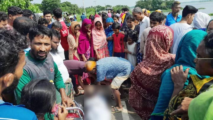 নদীর পাড়ে পড়ে ছিল গৃহবধূর দগ্ধ লাশ, স্বামী আটক