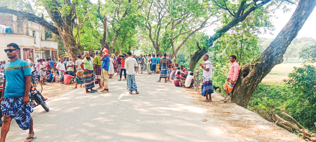চাঁপাইনবাবগঞ্জ: মধ্যরাতে সারিতে দাঁড়িয়েও সার পাচ্ছেন না কৃষক