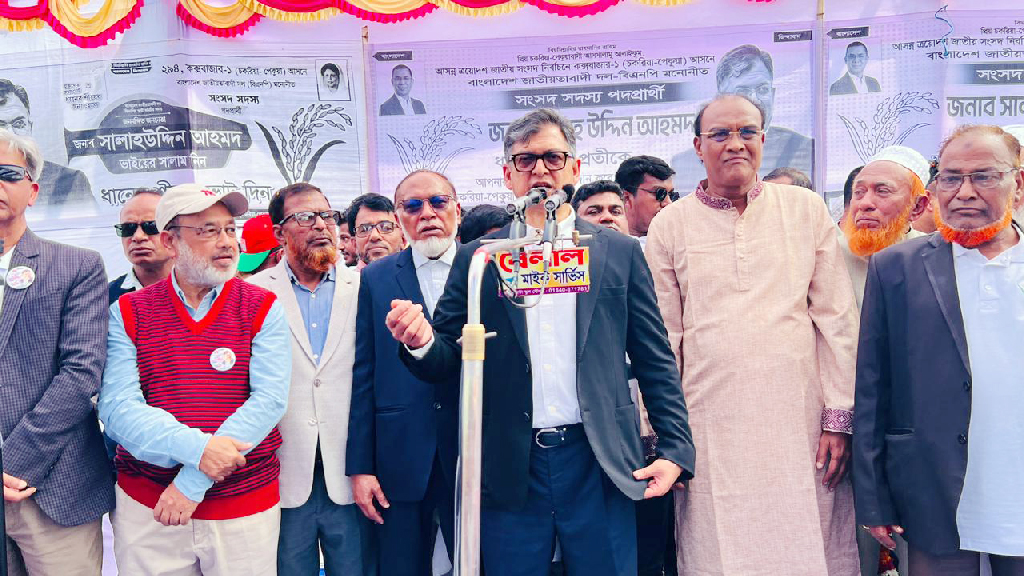 জামায়াত মুক্তিযোদ্ধা ভাড়া নিয়ে স্বাধীনতার ঘোষক বানাচ্ছে: সালাহউদ্দিন