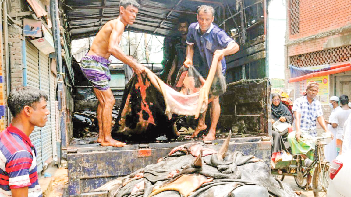 ট্যানারিতে ঢুকল ৪ লাখ কাঁচা চামড়া