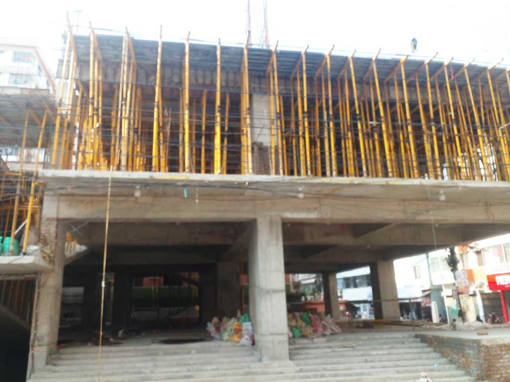 চাঙা কৃষি ও উৎপাদন, স্থবির নির্মাণ খাত